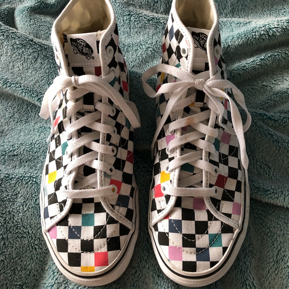 Vans party checkered decon sk8-hi